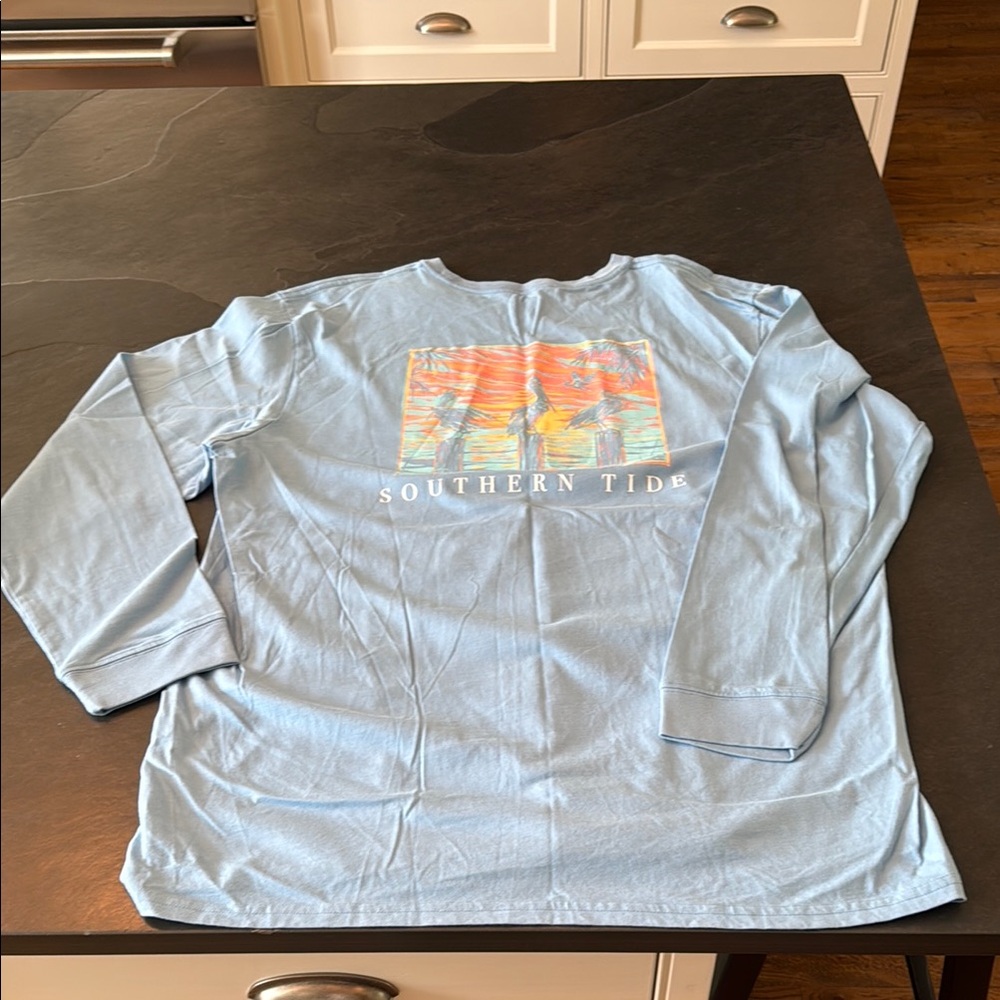 Southern Tide Blue Long Sleeve Shirt